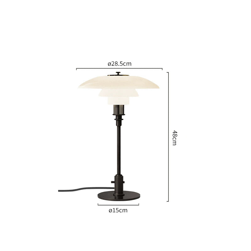 PH 3/2 Table Lamp Replica — Mid-Century Danish Elegance for the Bedroom