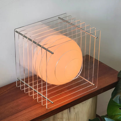 Mid-Century Layered Acrylic Table Lamp – Premium Floating Sunset Ambient Decor