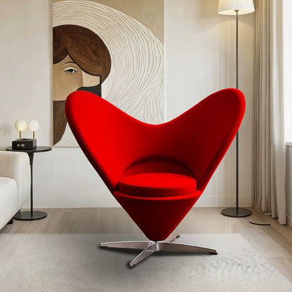 Sillón giratorio Designer Heart: una fusión de estilo romántico y comodidad diaria