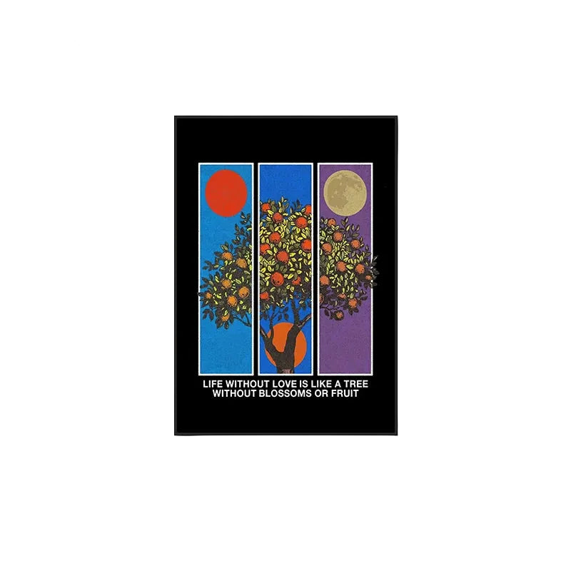Okinawa Vintage Travel Poster – A Mid-Century Japanese Bauhaus Wall Art with Aluminum Frame