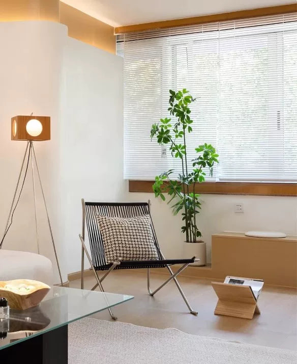 PK4 Lounge Chair Replica – Minimalist Woven Cord & Stainless Steel Design