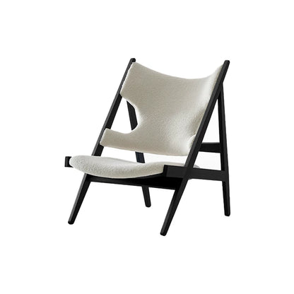 Solid Wood High-Back Lounge Chair — Minimalist Luxury & Creative Designer Style