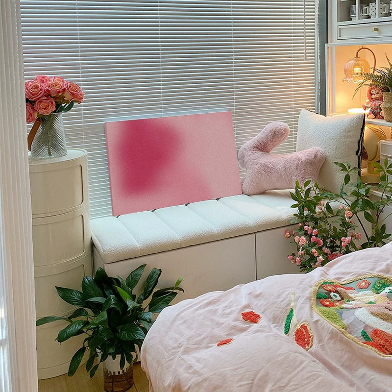 Modern Pink Series Wall Art – Elegant & Light Luxury Design for Cream-Style Spaces