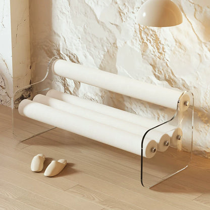 SNEED Eklektische Acrylbank – Sitzmöbel im Space-Age-Design