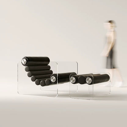 Italian Minimalist Acrylic Lounge Chair — A Transparent Fusion of Modern Design and Comfort