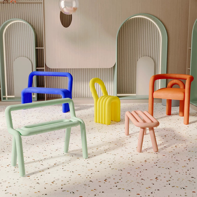 Creative Sculptural Lounge Chair — A Bold Fusion of Minimalist Art and French Elegance
