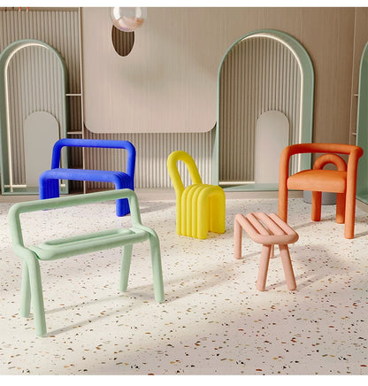 Creative Sculptural Lounge Chair — A Bold Fusion of Minimalist Art and French Elegance
