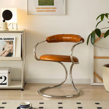 Bauhaus-Style Snake Armchair — Creative Mid-Century Design for Dining and Leisure