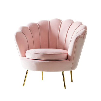 Lujoso sofá nórdico individual: moderno sillón minimalista para sala de estar, dormitorio y espacios boutique.