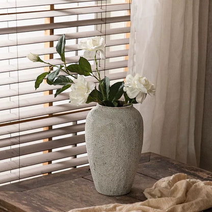 Textured Ceramic Vase Set – Minimalist Decorative Vases (3 Sizes Available)