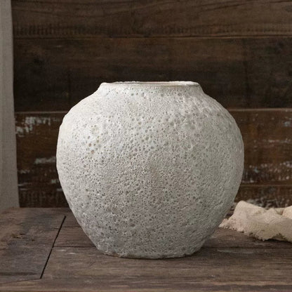 Textured Ceramic Vase Set – Minimalist Decorative Vases (3 Sizes Available)