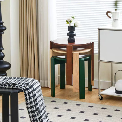Rey Stool Replica – Versatile Stackable Wooden Stool & Modern Minimalist Elegance