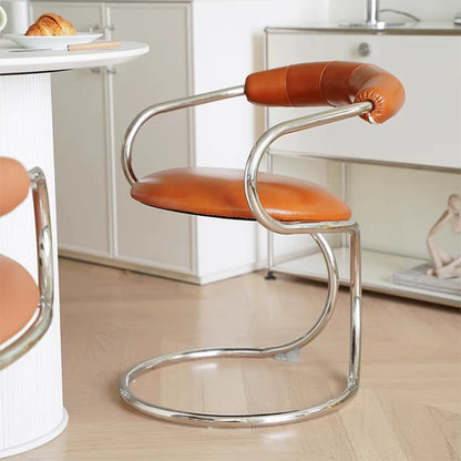 Bauhaus-Style Snake Armchair — Creative Mid-Century Design for Dining and Leisure