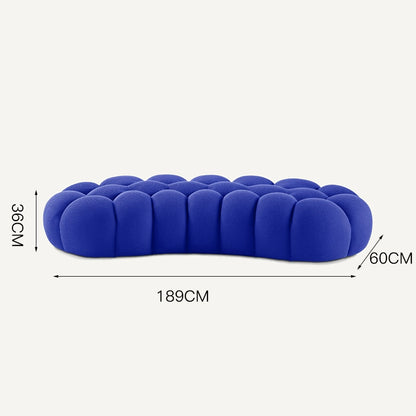 French Italian Trending Bubble Soccer Artistic Curved Elegant Sofa