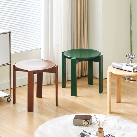 Rey Hocker-Replik – Vielseitiger, stapelbarer Holzhocker & moderne minimalistische Eleganz