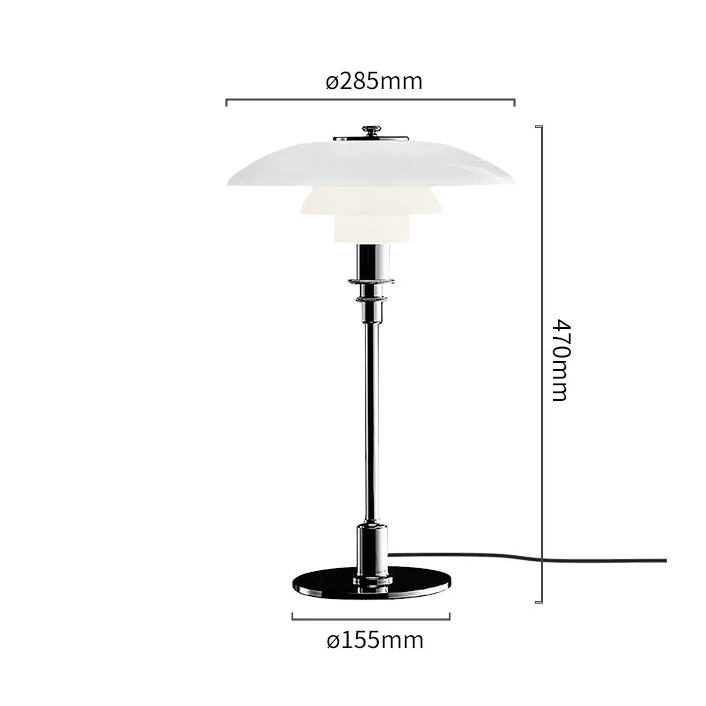 PH 3/2 Table Lamp Replica — Mid-Century Danish Elegance for the Bedroom