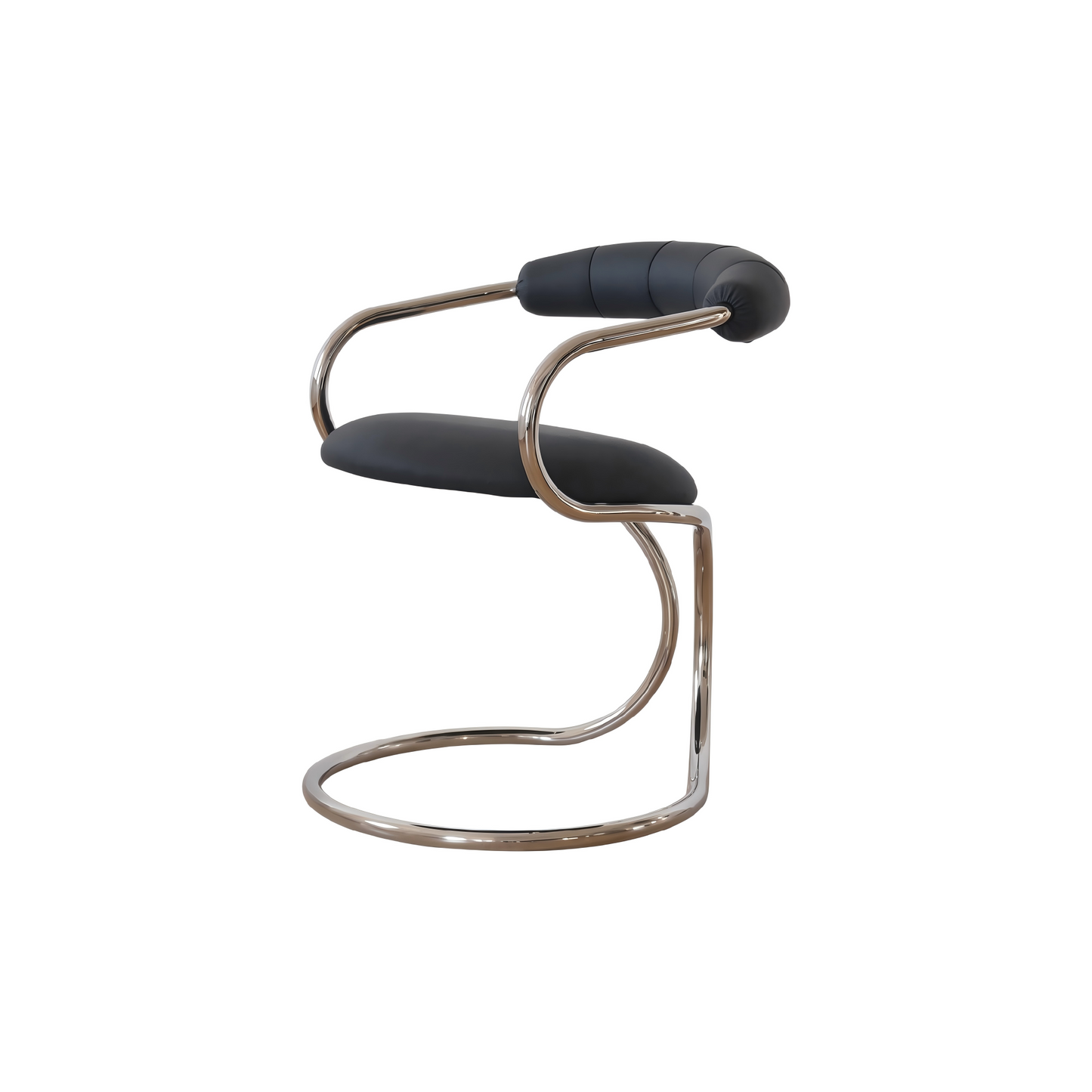 Bauhaus-Style Snake Armchair — Creative Mid-Century Design for Dining and Leisure