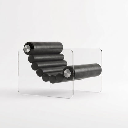 Italian Minimalist Acrylic Lounge Chair — A Transparent Fusion of Modern Design and Comfort