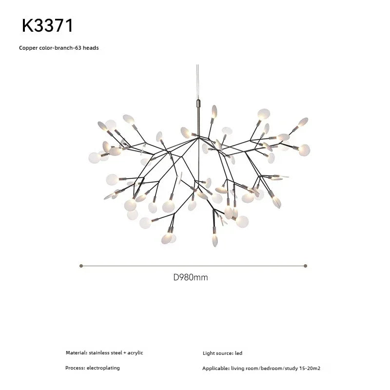 Nordic-Style Firefly Pendant Light-Bring the Gentle Starlight of Summer Nights into Your Living Room