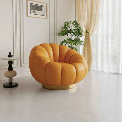 Pumpkin Lazy Armchair-A Cloud Of Plush Comfort