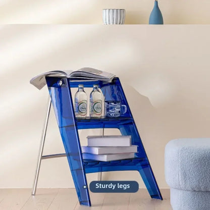 Transparent Foldable Step Ladder - Practical Choice for the Family