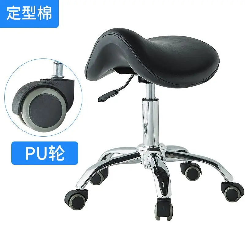 Silla elevadora para técnico de belleza, silla para dentista, silla para salón de uñas, taburete giratorio silencioso para computadora para peluquería y tatuajes.