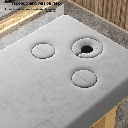 Nordic-Style Solid Wood Massage Bed