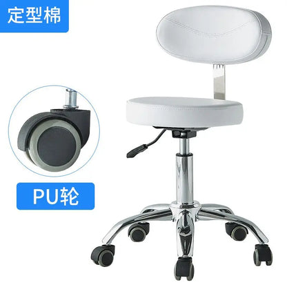 Silla elevadora para técnico de belleza, silla para dentista, silla para salón de uñas, taburete giratorio silencioso para computadora para peluquería y tatuajes.