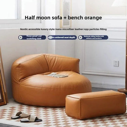 Half-Moon Bean Bag Chair - Your Personal Oasis of Laziness