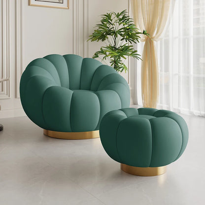 Pumpkin Lazy Armchair-A Cloud Of Plush Comfort