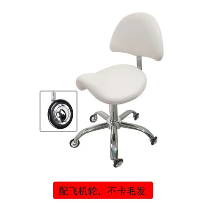 Silla elevadora para técnico de belleza, silla para dentista, silla para salón de uñas, taburete giratorio silencioso para computadora para peluquería y tatuajes.