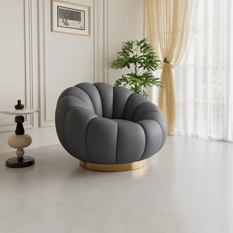 Pumpkin Lazy Armchair-A Cloud Of Plush Comfort