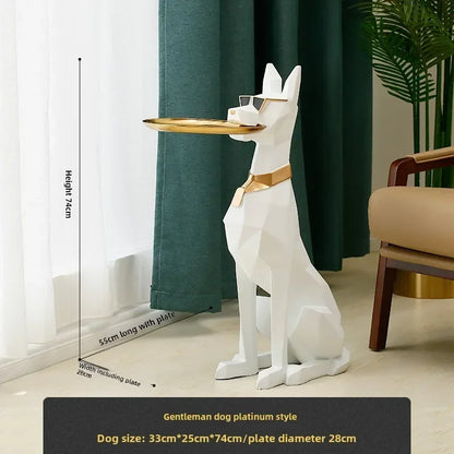 Gentleman Dog Figurine-Exquisite Craftsmanship Illuminates Corner Artistry