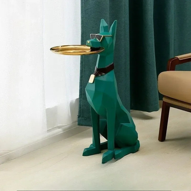 Gentleman Dog Figurine-Exquisite Craftsmanship Illuminates Corner Artistry