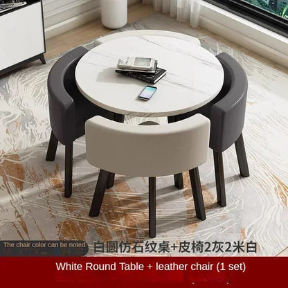 Nordic-Style Table and Chair Set with Storage-Redefining Light Luxury and Minimalism