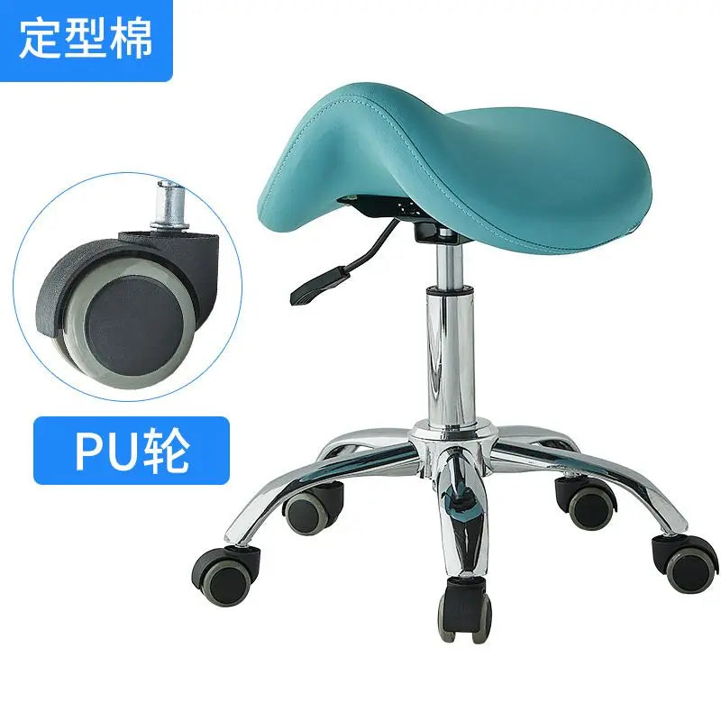 Silla elevadora para técnico de belleza, silla para dentista, silla para salón de uñas, taburete giratorio silencioso para computadora para peluquería y tatuajes.