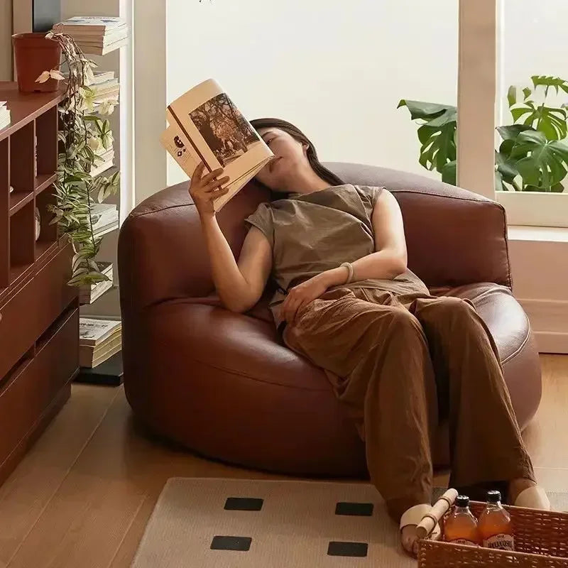 Half-Moon Bean Bag Chair - Your Personal Oasis of Laziness