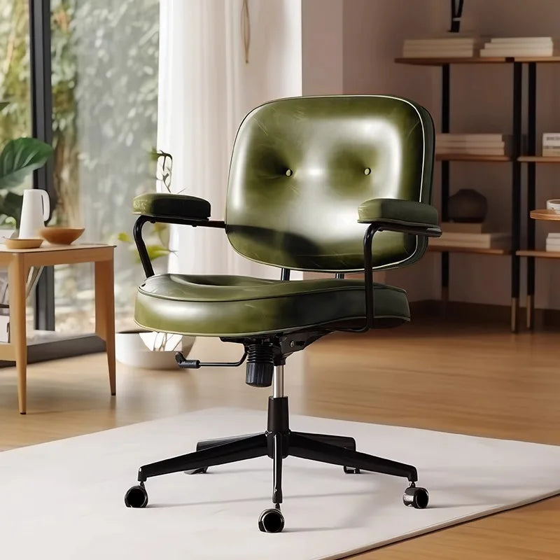 Multi-functional Chair – Luxury Cowhide Swivel Office & Computer Chair