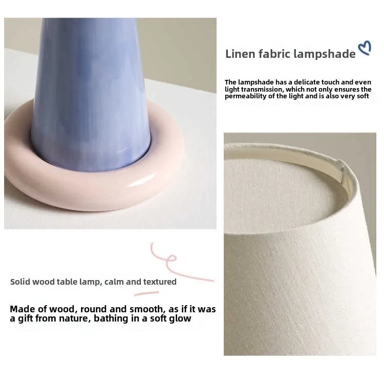 Loop Creamy Color-Block Table Lamp-A Lamp as Sweet And Gentle As Cream
