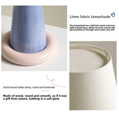 Loop Creamy Color-Block Table Lamp-A Lamp as Sweet And Gentle As Cream