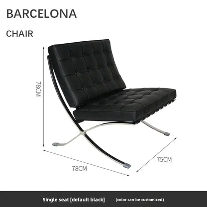 Nordic Single Barcelona Designer Star Same Leisure Simple High-end Luxury Leisure Chair Recliner Chair Modern Single Sofa Chair