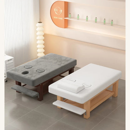 Nordic-Style Solid Wood Massage Bed