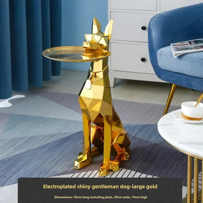 Gentleman Dog Figurine-Exquisite Craftsmanship Illuminates Corner Artistry