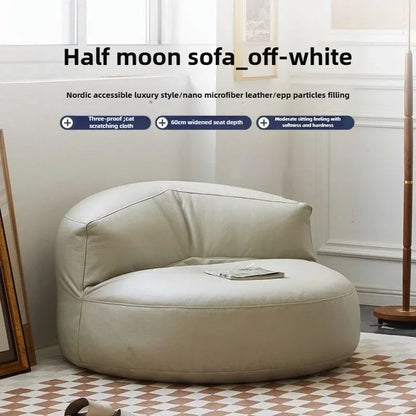Half-Moon Bean Bag Chair - Your Personal Oasis of Laziness