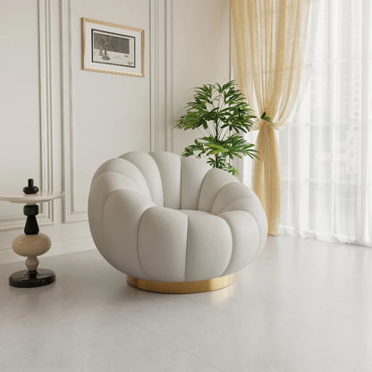 Pumpkin Lazy Armchair-A Cloud Of Plush Comfort
