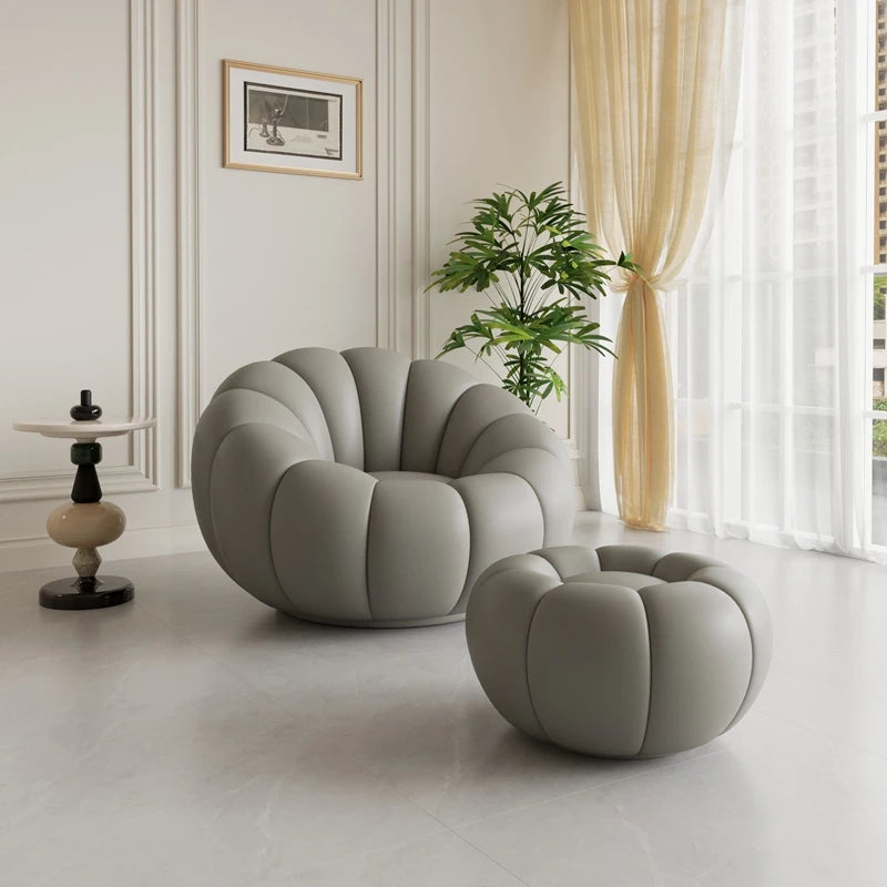 Pumpkin Lazy Armchair-A Cloud Of Plush Comfort