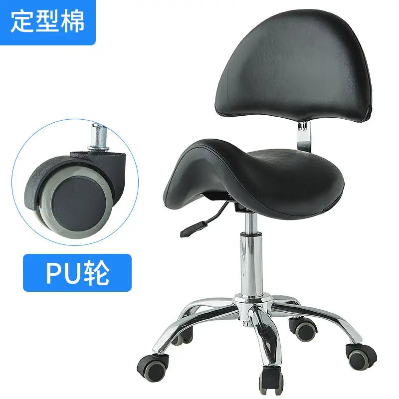 Silla elevadora para técnico de belleza, silla para dentista, silla para salón de uñas, taburete giratorio silencioso para computadora para peluquería y tatuajes.