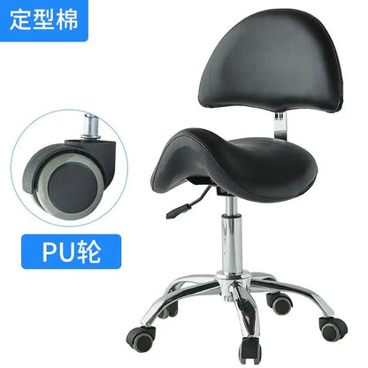 Silla elevadora para técnico de belleza, silla para dentista, silla para salón de uñas, taburete giratorio silencioso para computadora para peluquería y tatuajes.