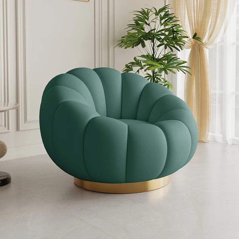 Pumpkin Lazy Armchair-A Cloud Of Plush Comfort