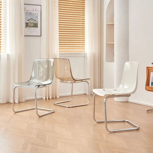 Acrylic Dining Chair – Nordic Modern Thickened Backrest